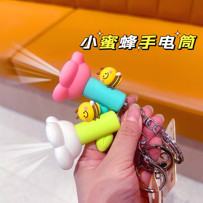 Floral Flash Keychains
