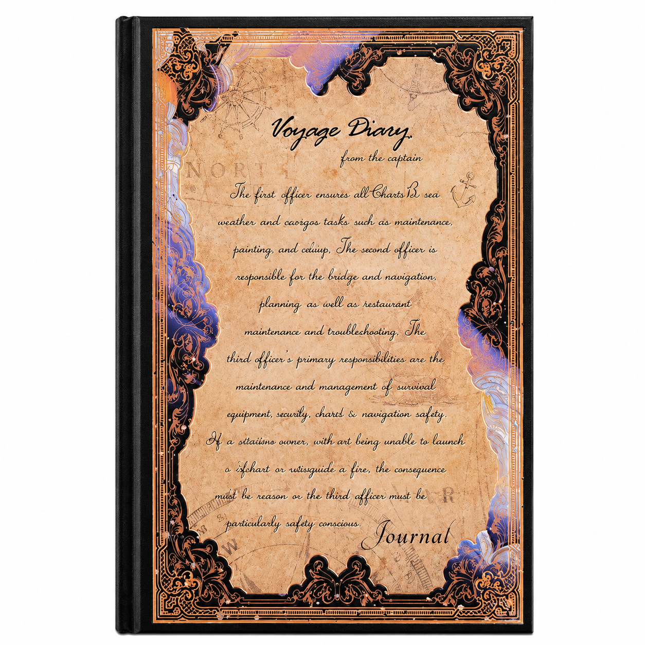 Vintage Voyage Hardcover Diary