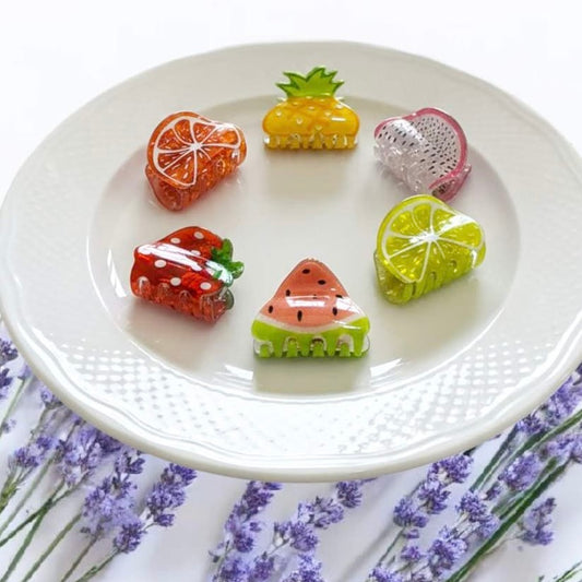 Premium Mini Fruit Hair Clip