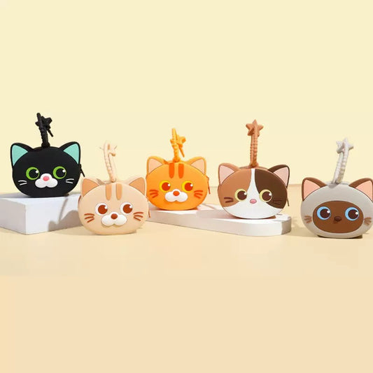 Cat Silicone Mini Pouch