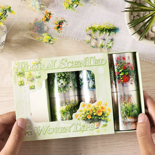 Floral Webbing Pet Washitape Set