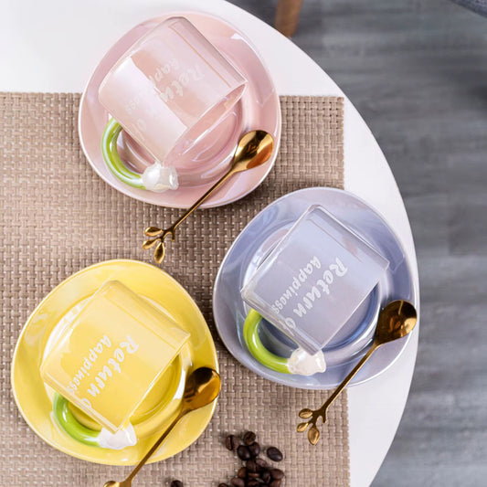 Pinteresty Tulip Mug With Soccer & Spoon