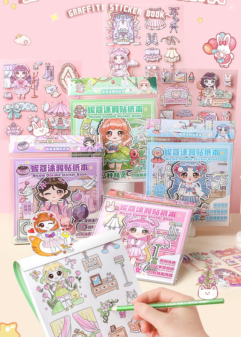 Kawai Doodle Sticker Book