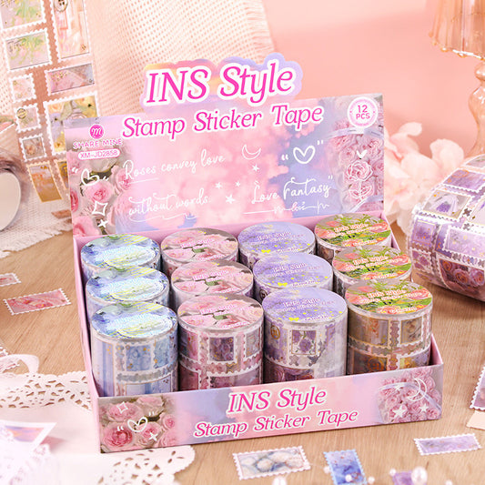 Aesthetic Deco Stamp Sticker Roll