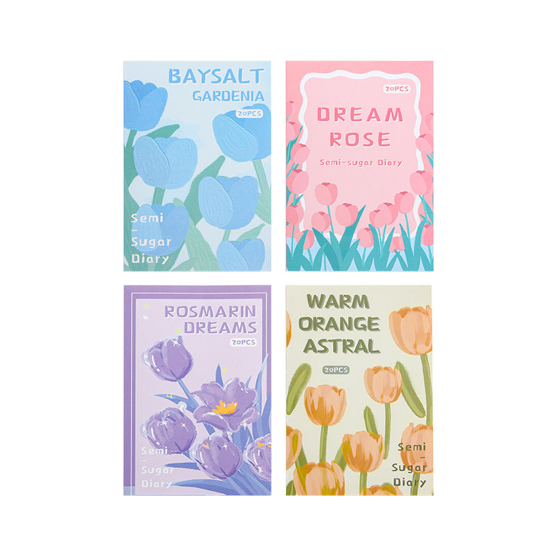 Tulip Journaling Deco Sticker Book (20 Sheet Set)