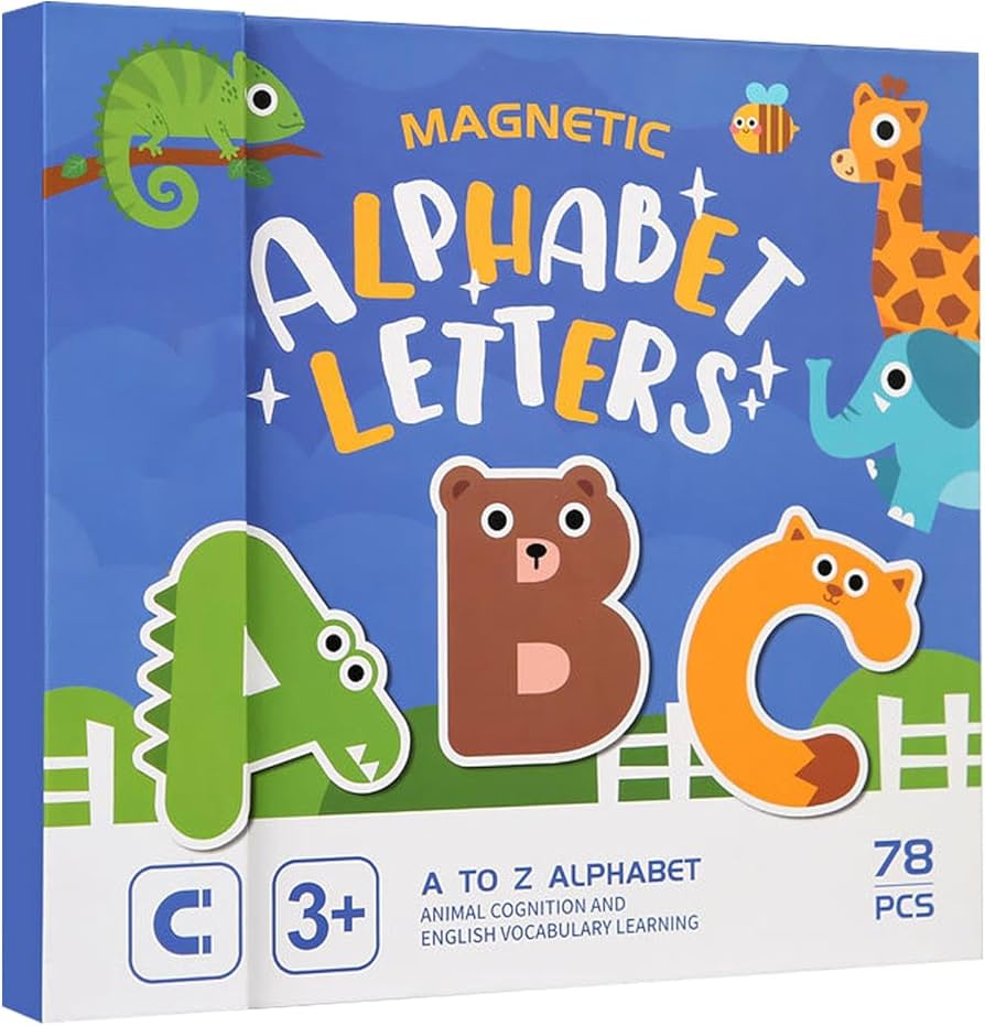 Magnetic Alphabet Letters | Cute Animal Alphabet Puzzles - Learning Spelling Games