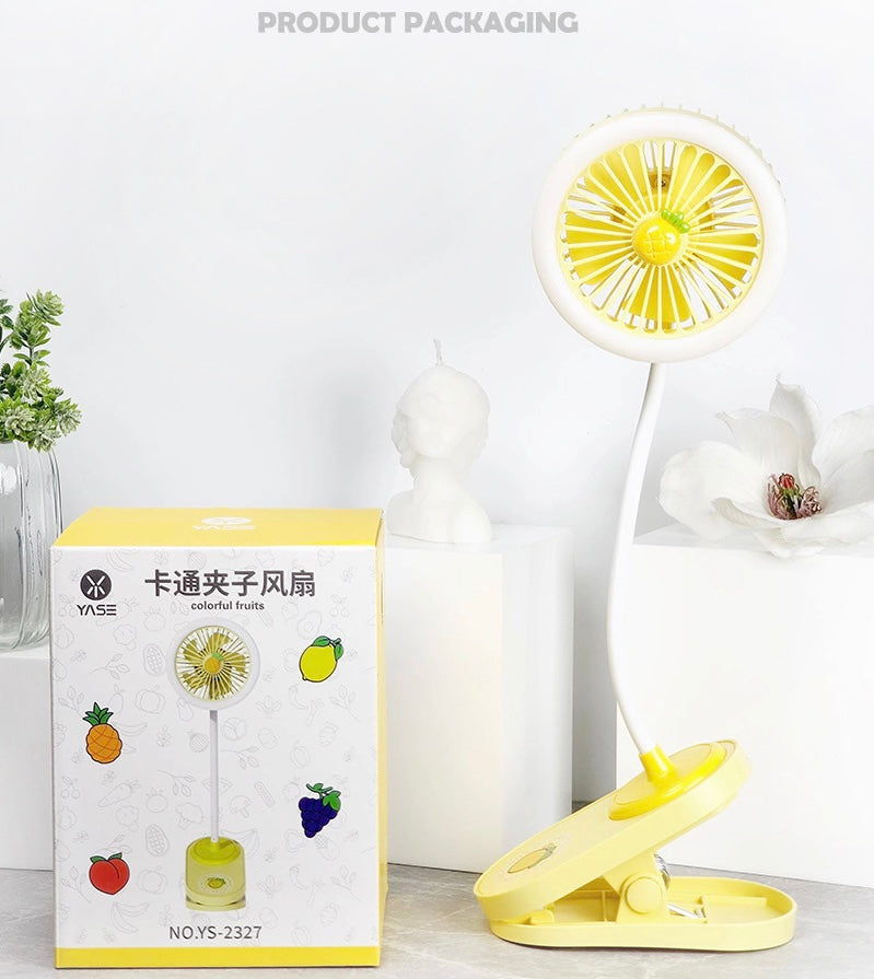 Premium Clip Mini Fan With Lights