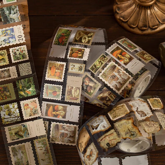 Vintage Stamp Sticker Roll