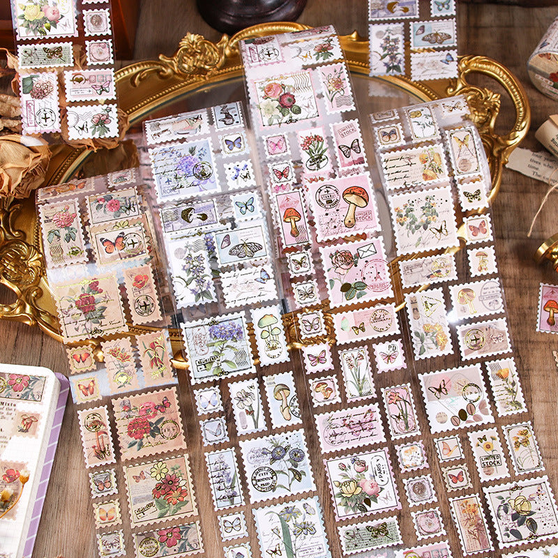 Vintage Stamp Sticker Roll