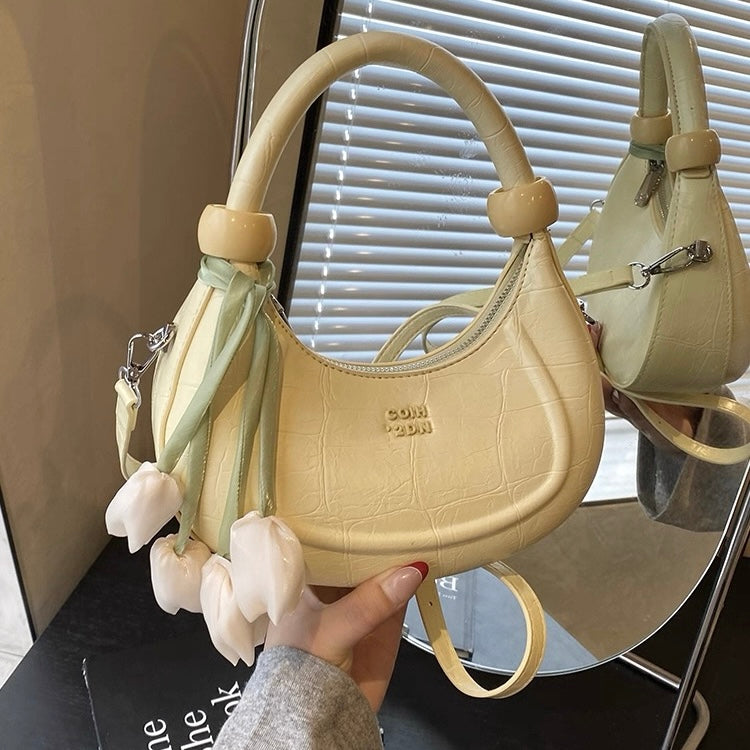 Tulip Solid Box Shoulder Bag