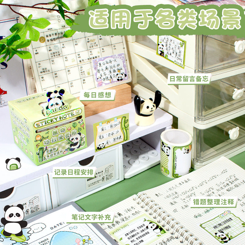 Panda Peel Off Sticky Note Roll