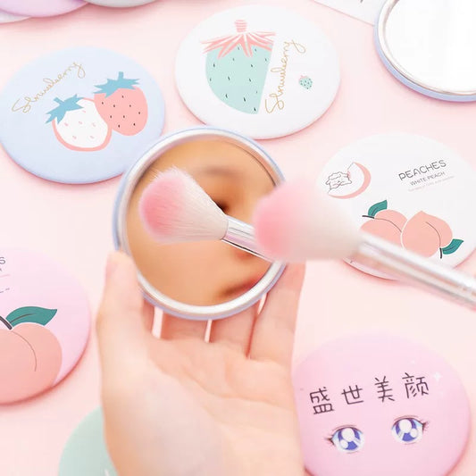Kawaii Portable Round Mirror
