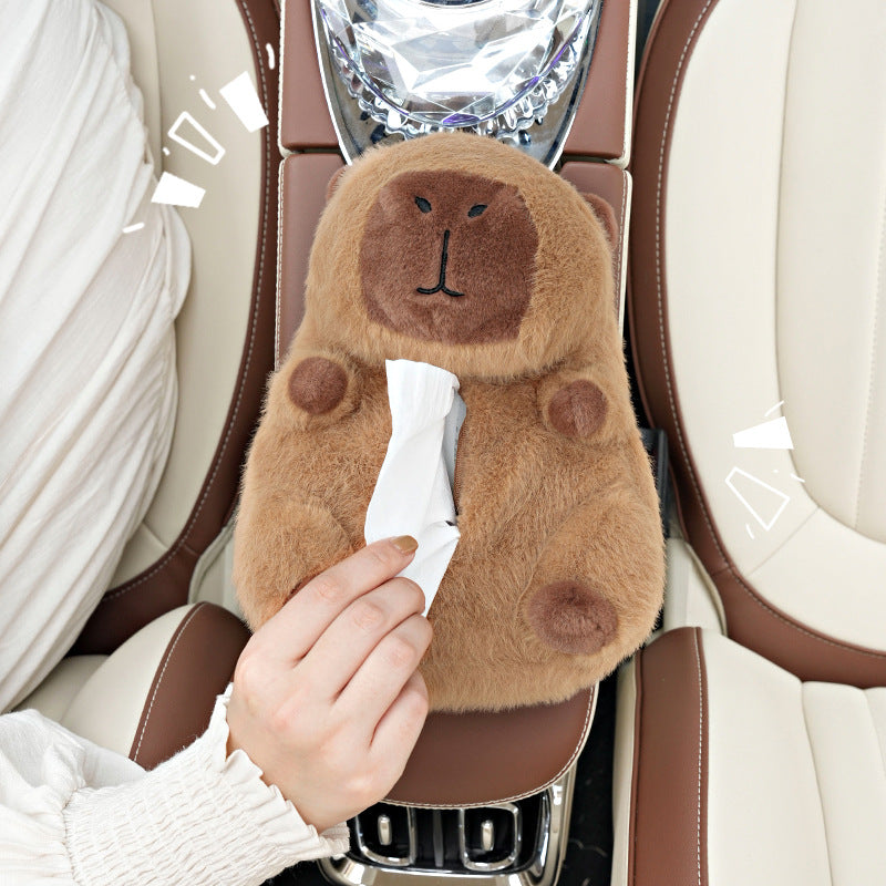 Capybara Car Tissue Holder
