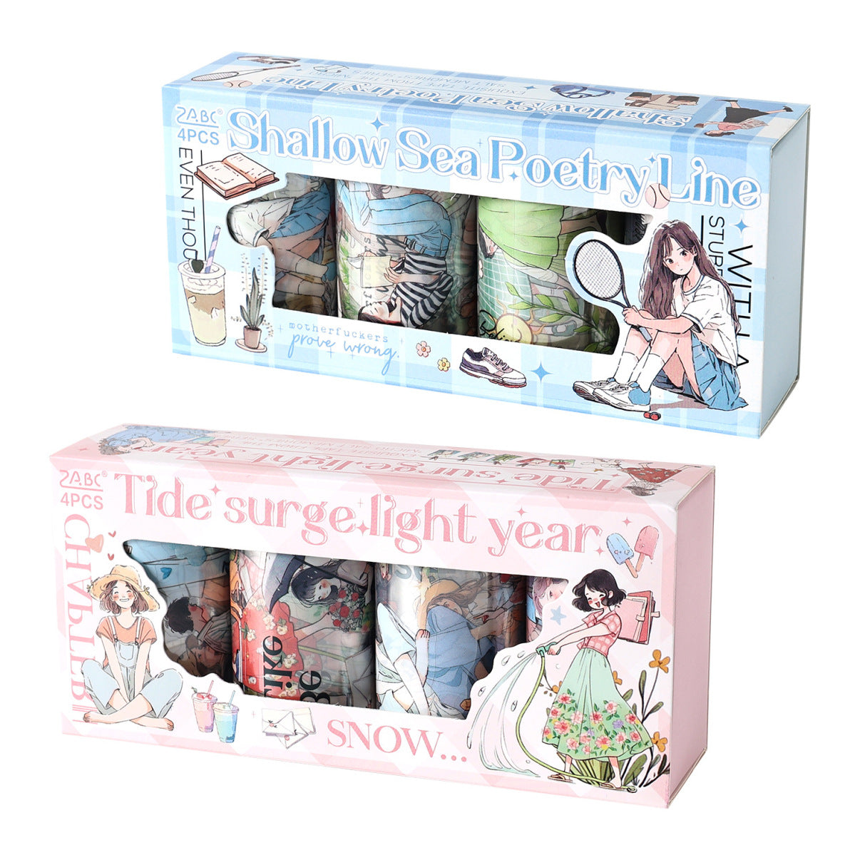 Girl Poetry Life Pet Washitape Roll