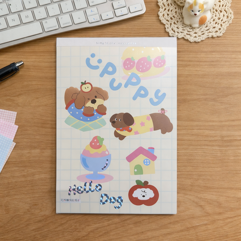 Kawaii Puppy Paper Pad