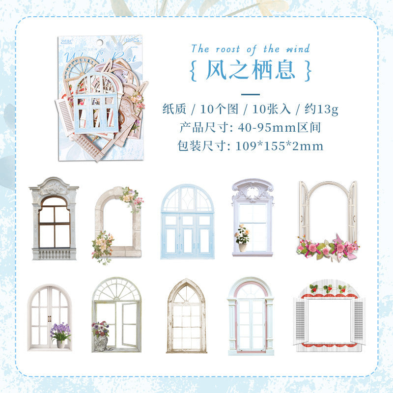 Vintage Window Of Frame Journal