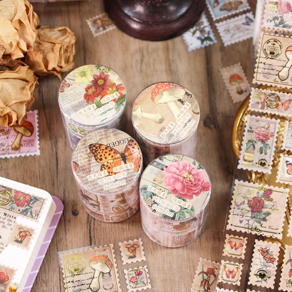 Vintage Stamp Sticker Roll