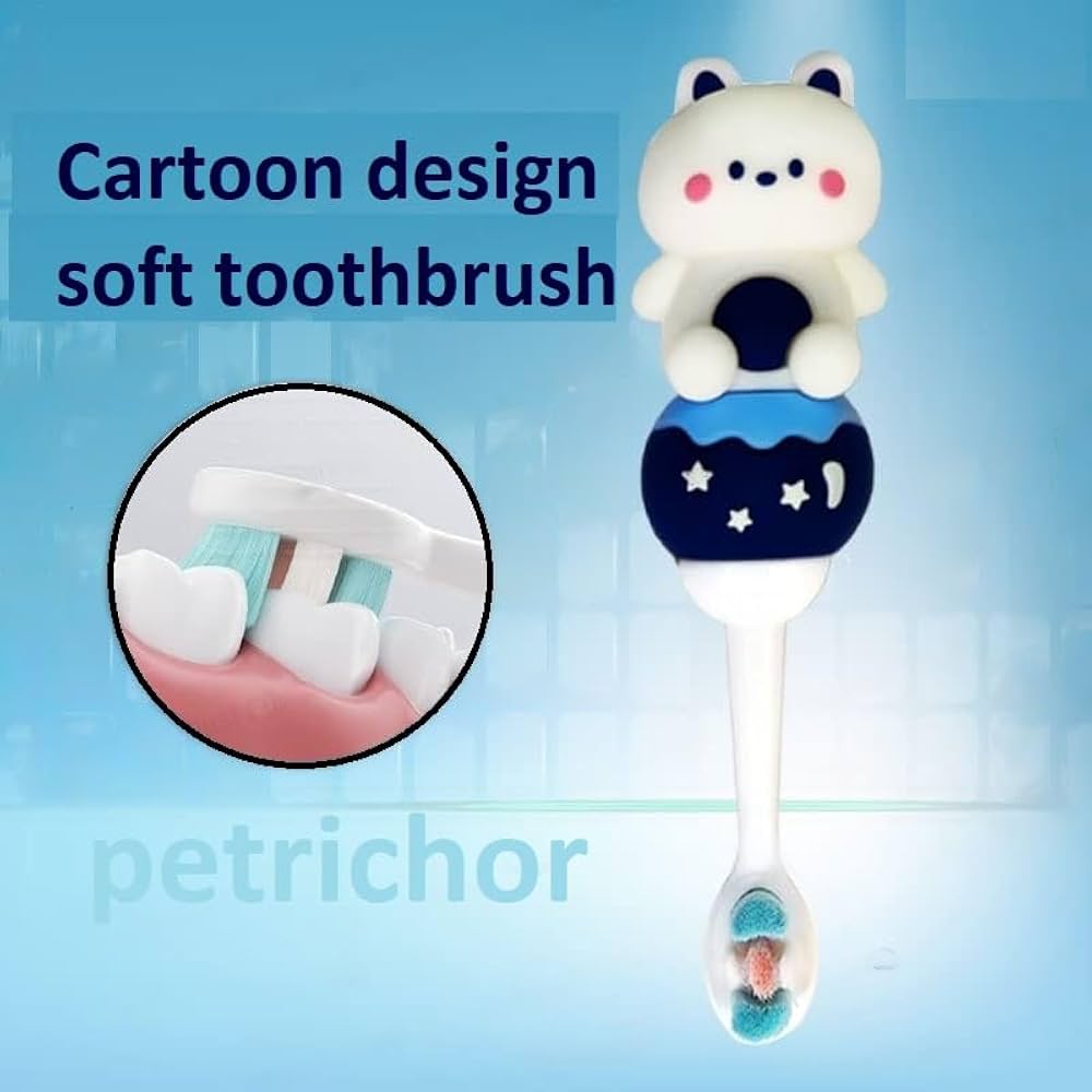 Kawaii Toothbrush with Soft Bristles for Kids (Pack of 1)