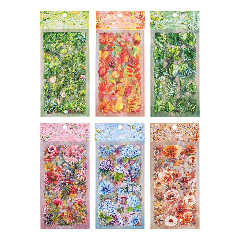 Floral stickers (6 Sheet Set)