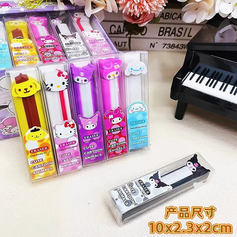 Sanrio Long Erasers