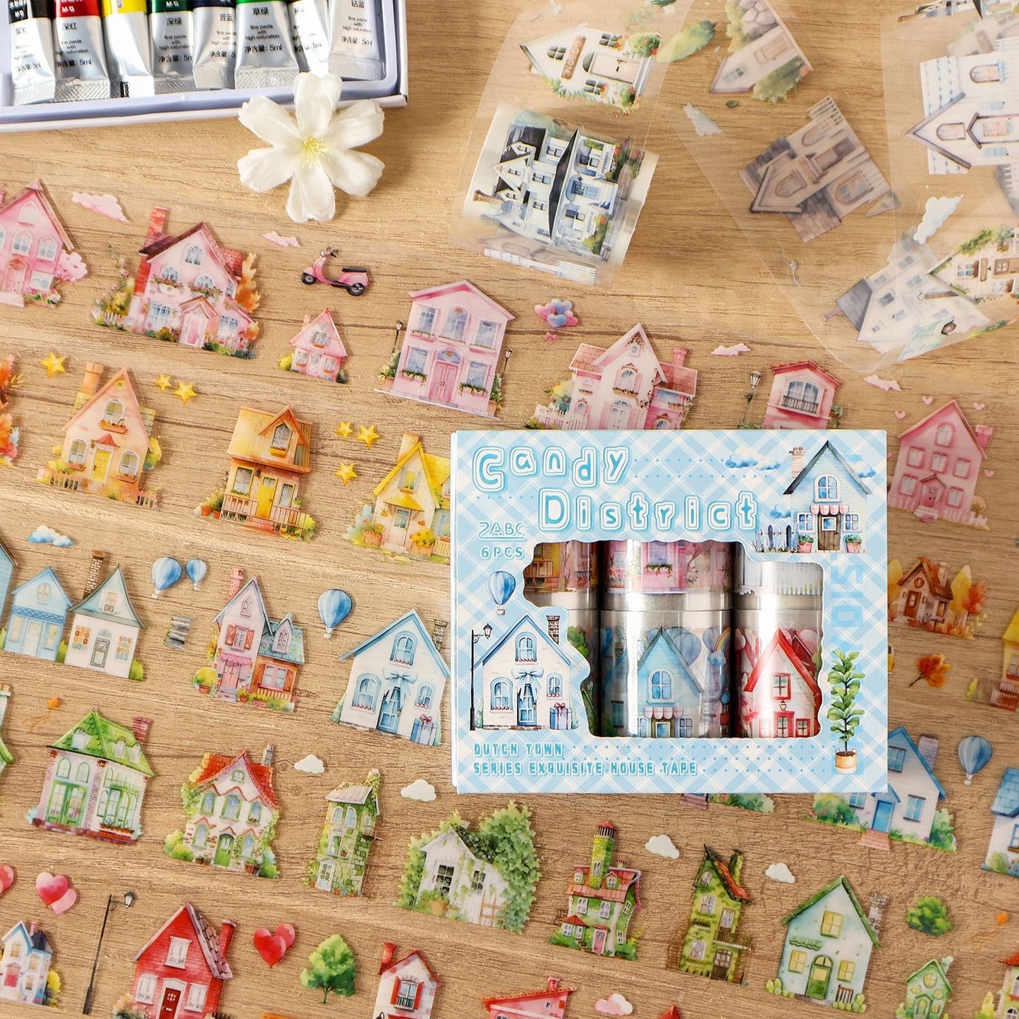 Cozy Home Pet Washitape Set 6 PCs