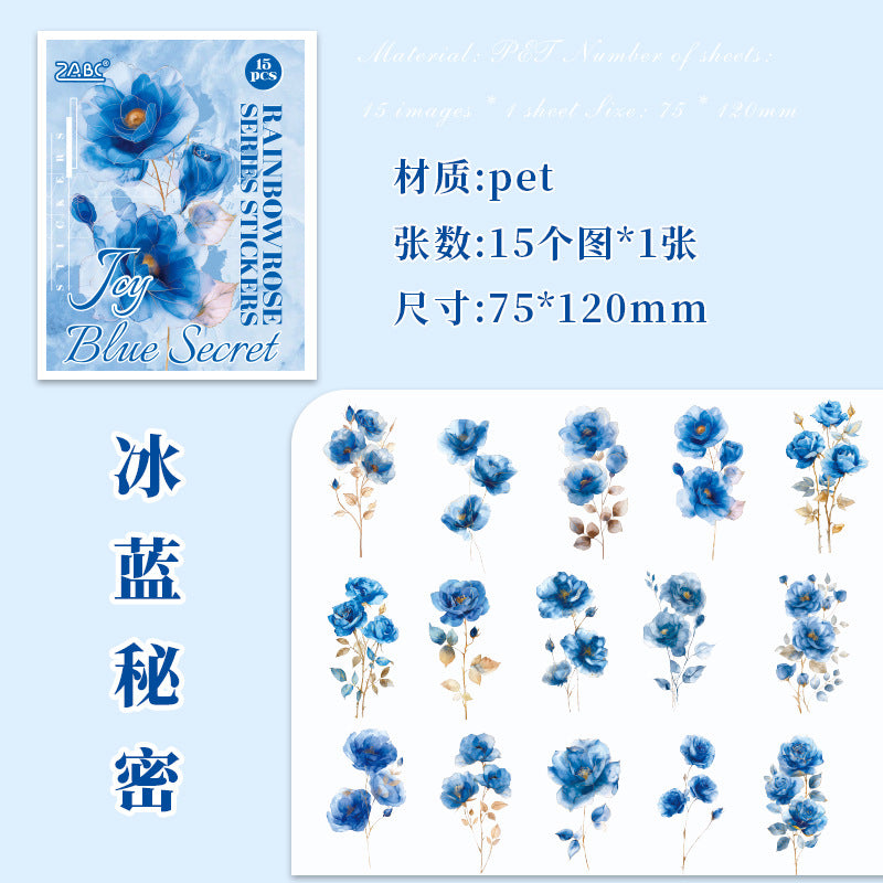 Floral Theme Journaling Stickers