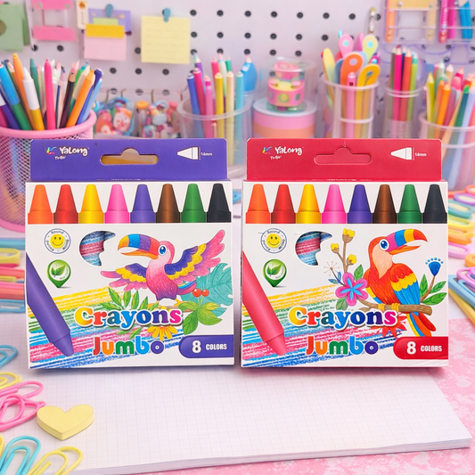 Kawaii Jumbo Crayon Set