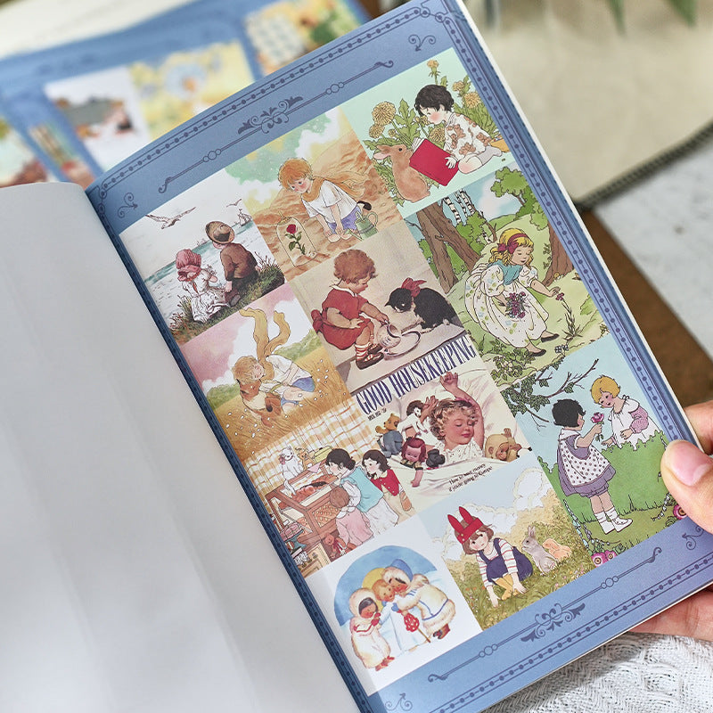 Vintage Sticker Book (20 sheet Included)
