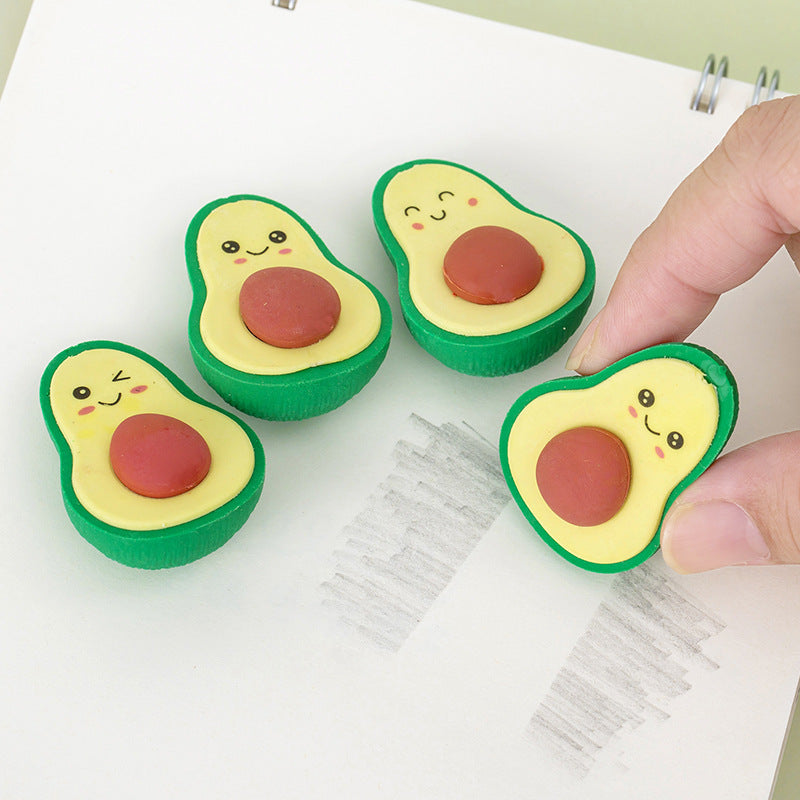 Avocado 5pcs Eraser Set