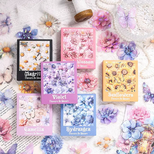 Vintage Floral Sticker Box