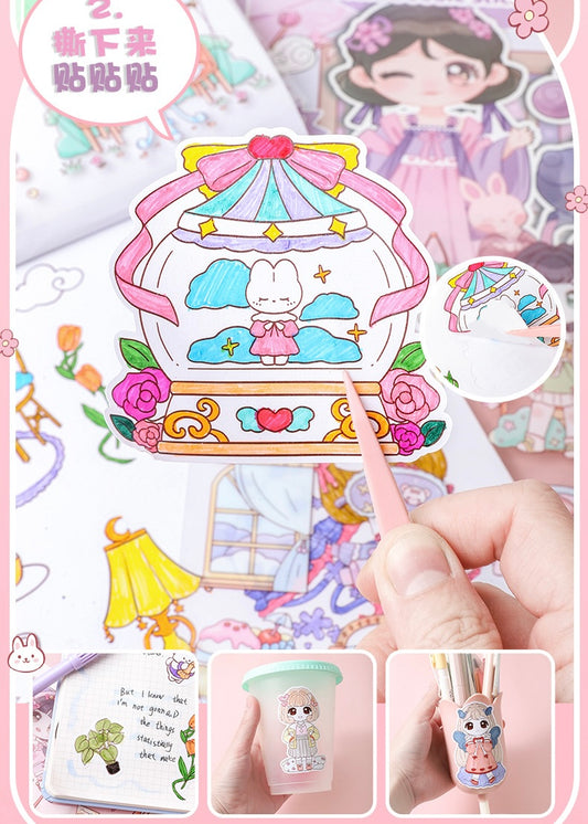 Kawai Doodle Sticker Book