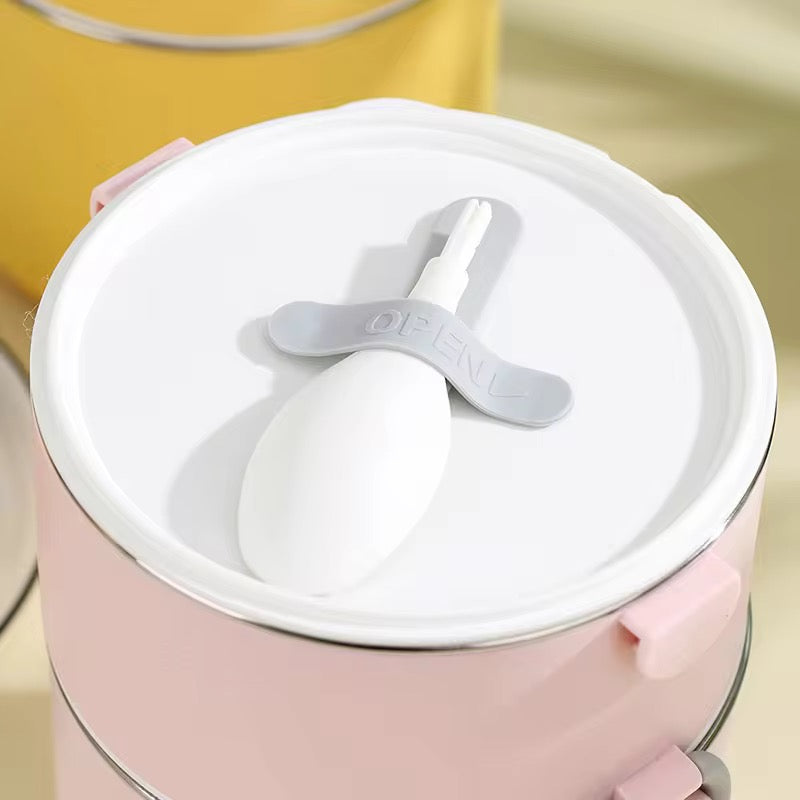 2 Layer Pot Thermal Office Lunch Box