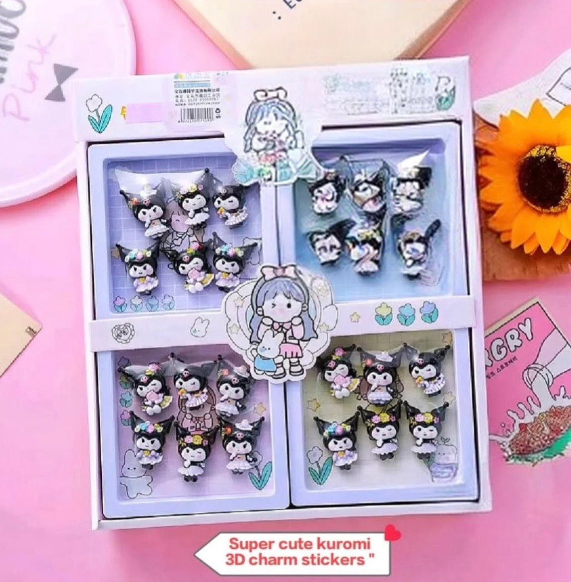 Panda and Kuromi and Capybara Charms
