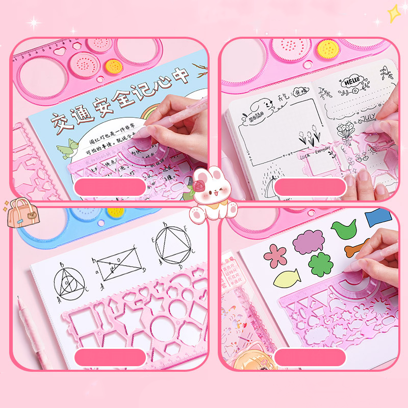 Doodle Ruler Set Combo 7+1 Pack