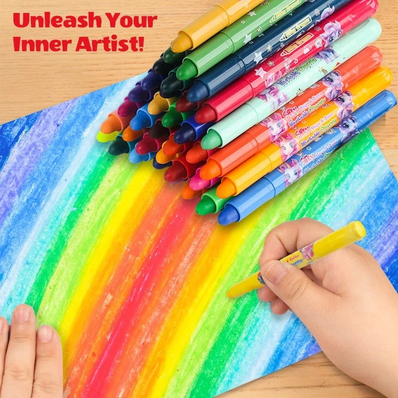 Washable Crayon 24 Pcs Set