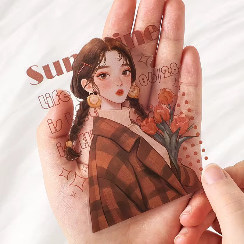 Girly Deco Sticker Set 10 PCs