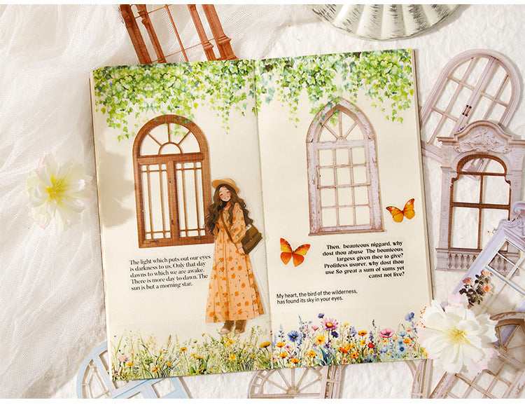 Vintage Window Of Frame Journal