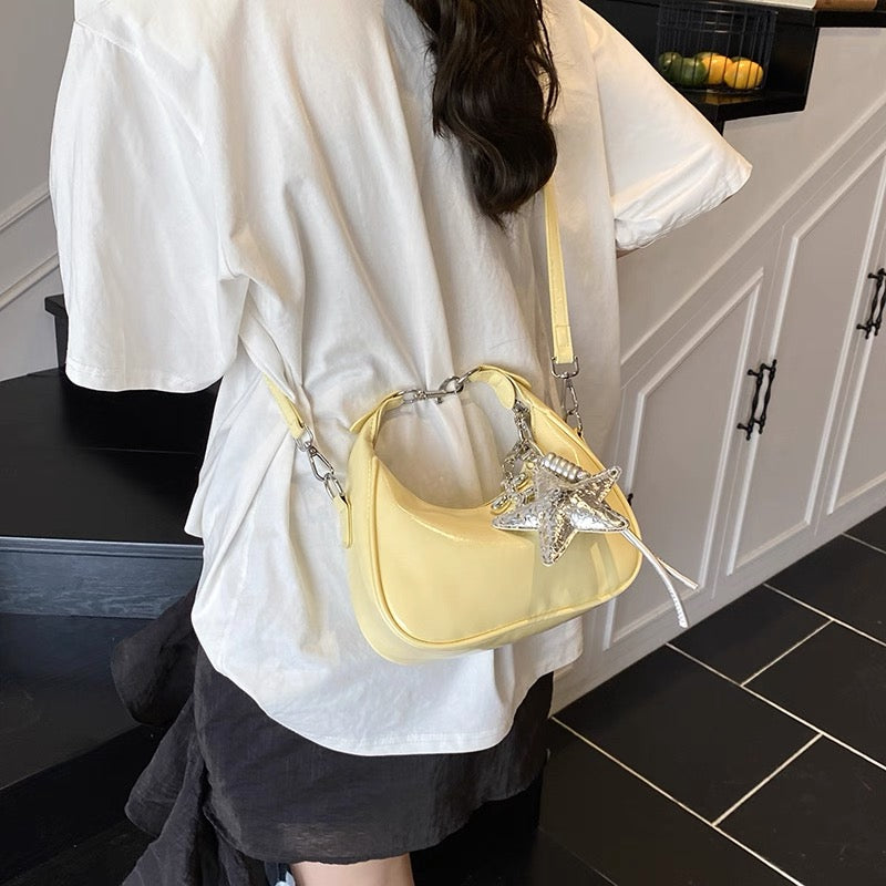 Star Solid Box Shoulder Bag