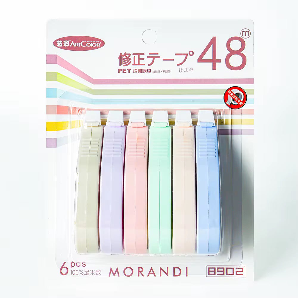 Morandi 6 Pcs Correction Tape