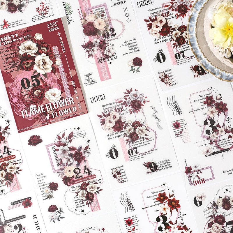 Flower Journaling Sticker Book