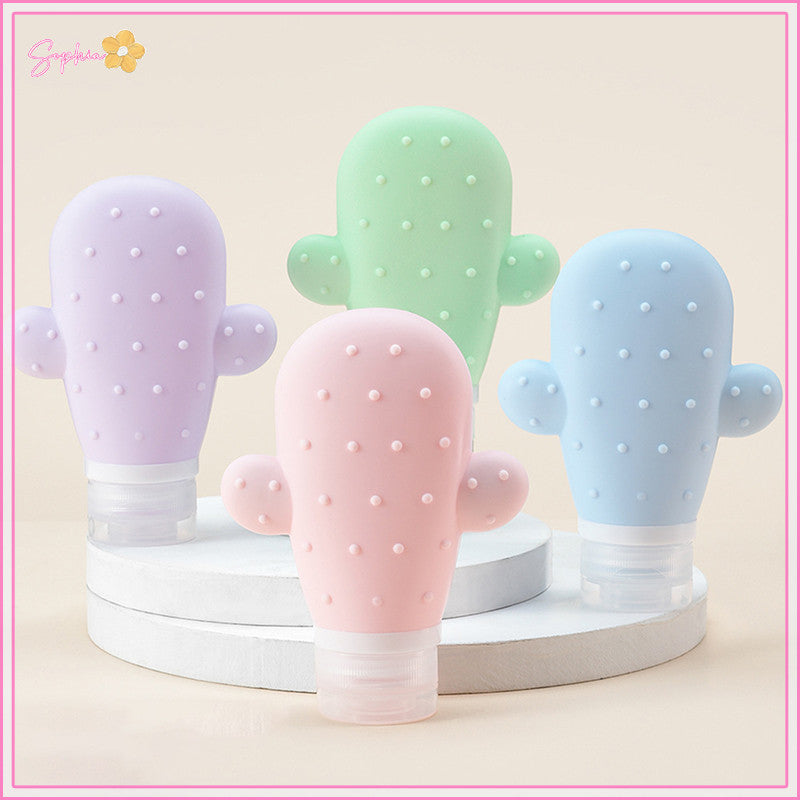 Silicone Cactus Portable Travel Bottle