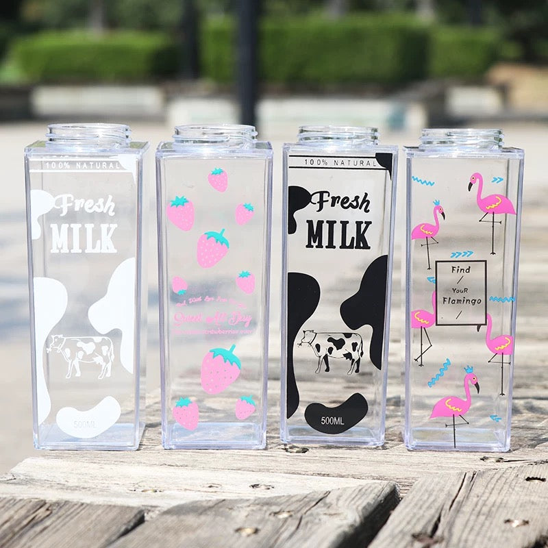 Transparent Milk Bottle (500 ml)