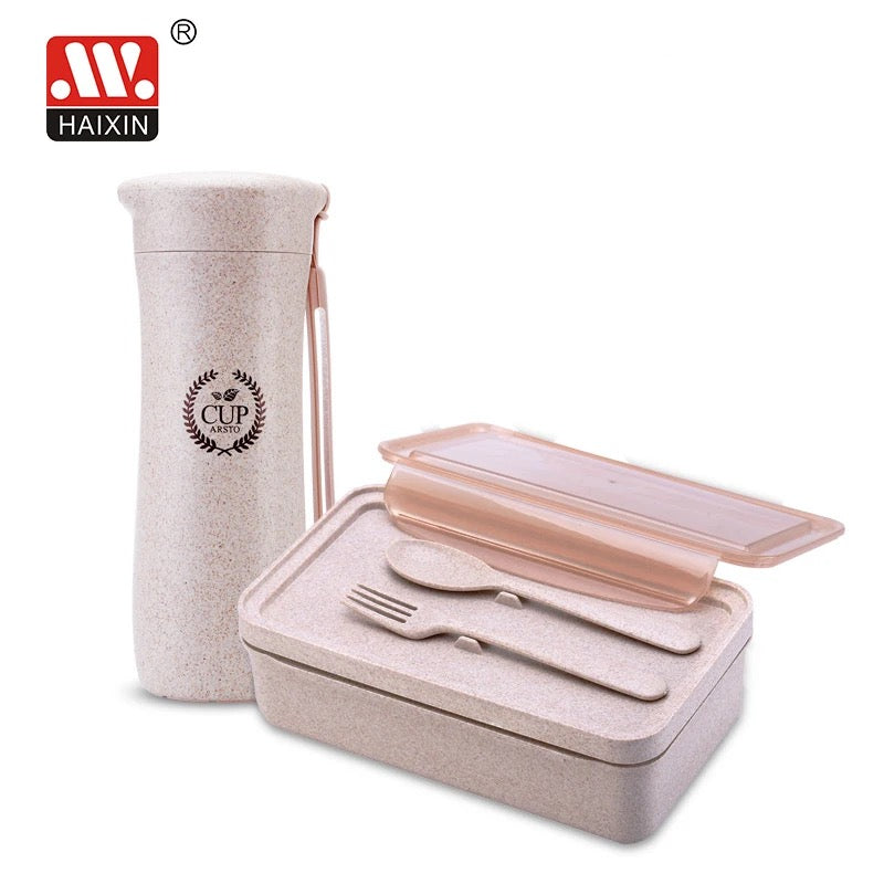 Dream Doodle Lunch Box (1100 Ml) and Water Bottle (450 Ml) with Lunch Bag -