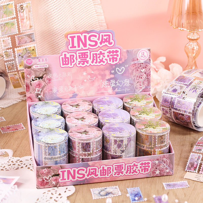 Aesthetic Deco Stamp Sticker Roll