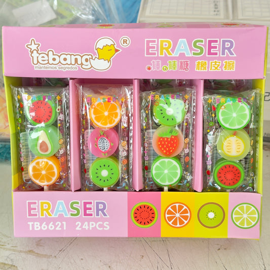 Fruit Lollipop Eraser