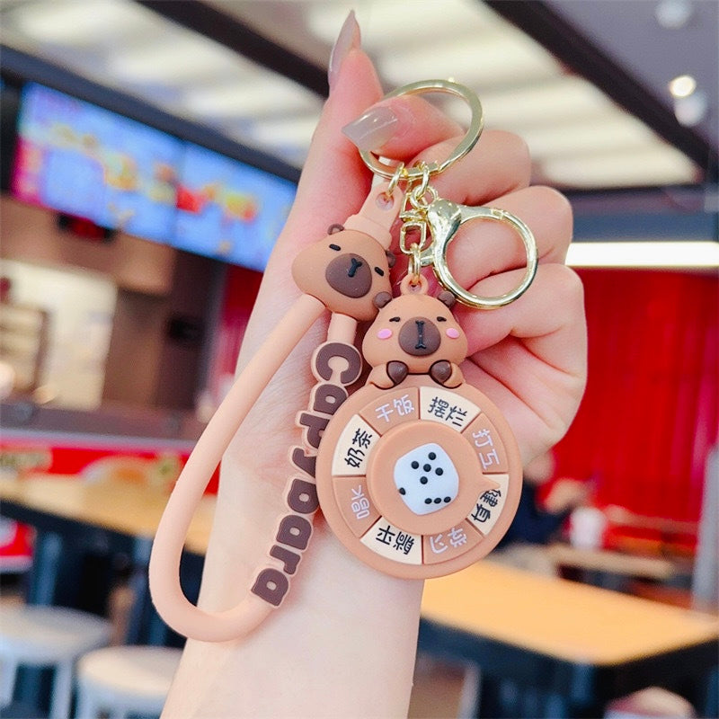 Premium Capybara Couple Keychain Set (2pcs Set)