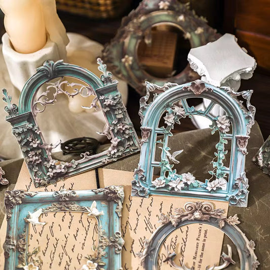 Vintage Journaling Wreath Stickers