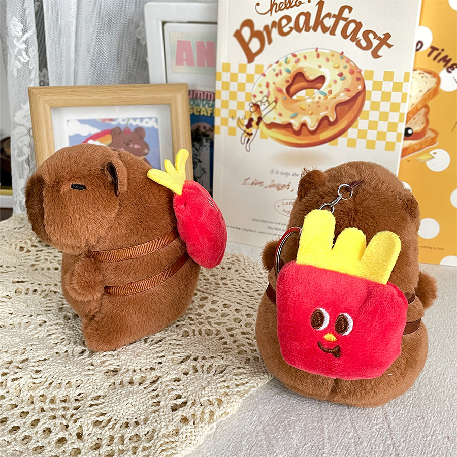 Capybara Plush Keychain