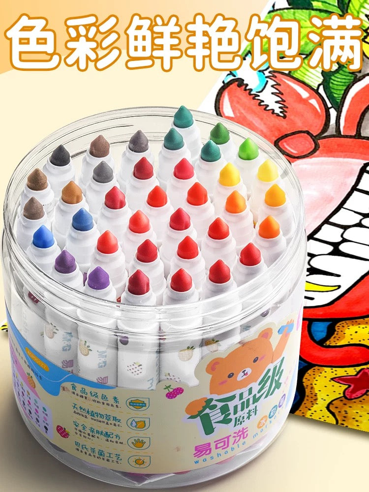 Bubu Washable Watercolor Pens (24 colors)