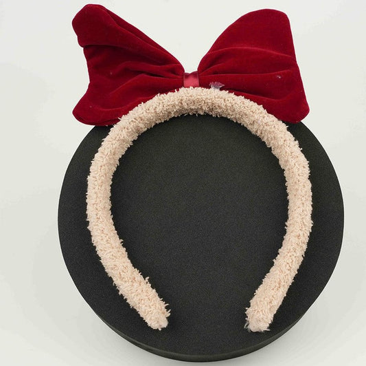 Red Bow Hair Band
